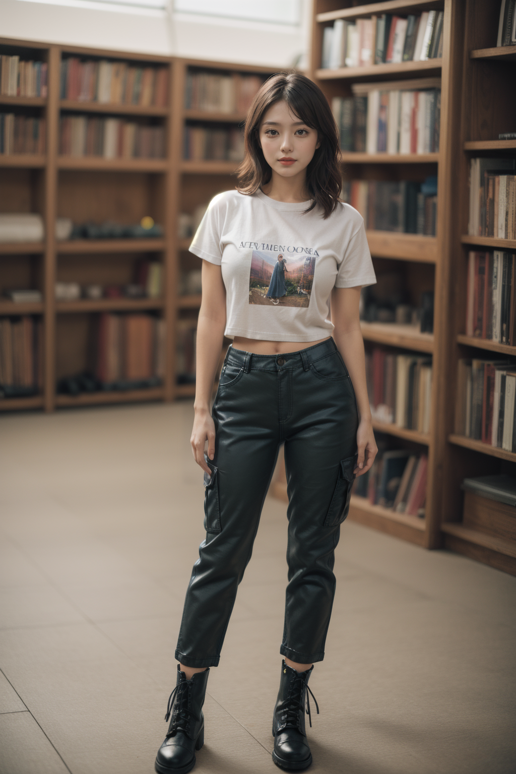 34577-2124280394-masterpiece,best quality,photorealistic,lifelike rendering,depth of field_1.2, bokeh, film grain_1.4, 1girl, lib_bg,Cargo pants,.png